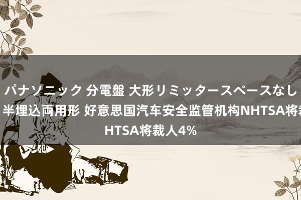 パナソニック 分電盤 大形リミッタースペースなし 露出・半埋込両用形 好意思国汽车安全监管机构NHTSA将裁人4%